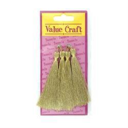 AussieSuperStore Haberdashery Supplies Tassels Gold Tassels Gold | Trims for Sewing | Sewing Supplies 9331468004561 VCT03GD